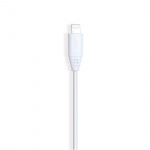 GEAR Ronde Oplaadkabel Lightning naar USB-A 0,3m Wit MFI GEAR Ronde Oplaadkabel Lightning naar USB-A 0,3m Wit MFI