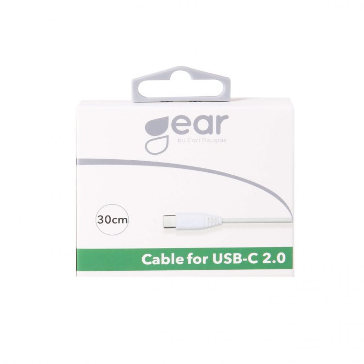 Charging Cable USB-A to USB-C 2.0 0.3m White Round 