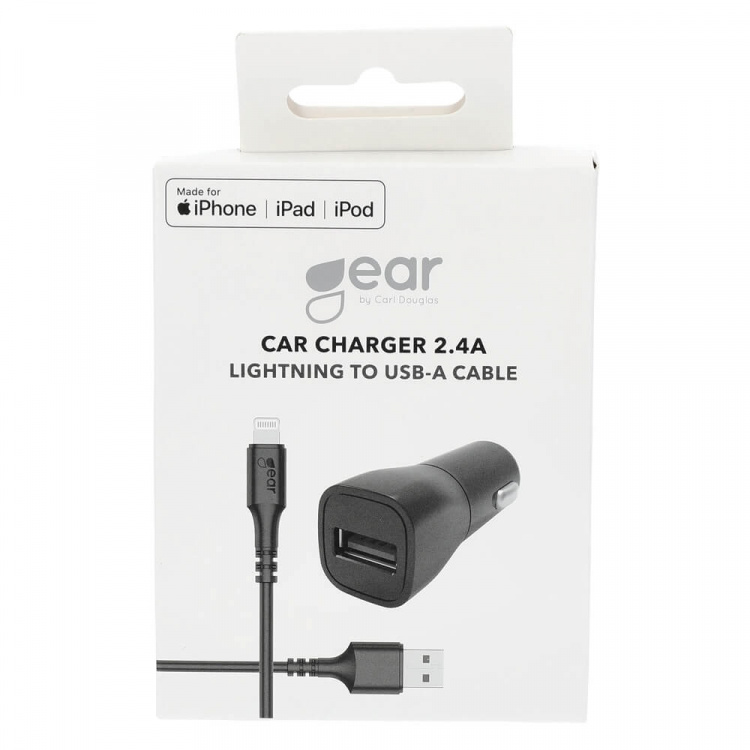 Charger 12-24V 1xUSB 2,4A Black Lightning cable 1m MFI C89 Charger 12-24V 1xUSB 2,4A Black Lightning cable 1m MFI C89