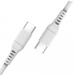 USB Cable USB-C to USB-C 2.0 3m White Rund cable