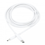 Cable USB-C to USB-C 2.0 2m White Rund Kabel