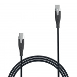 Cable PRO USB-C to USB-C 2.0 1.5m Black Kevlarcabel and Metalhousing
