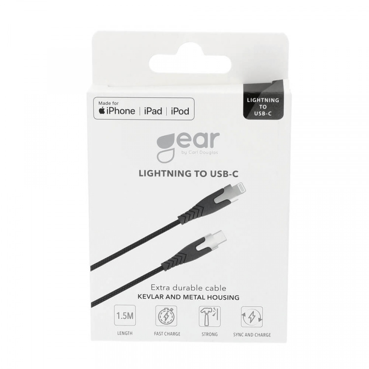 Cable PRO USB-C to Lightning C94 1.5m Black Kevlarcabel and Metalhousing Cable PRO USB-C to Lightning C94 1.5m Black Kevlarcabel and Metalhousing