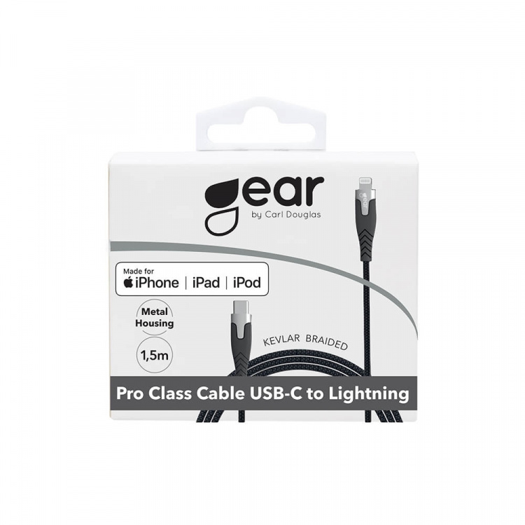 Cable PRO USB-C to Lightning C94 1.5m Black Kevlarcabel and Metalhousing Cable PRO USB-C to Lightning C94 1.5m Black Kevlarcabel and Metalhousing