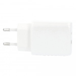 Charger 220V 1xUSB-C + 1xUSB-A PD/PPS 25W + 18W QC White Charger 220V 1xUSB-C + 1xUSB-A PD/PPS 25W + 18W QC White