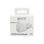 Charger 220V 1xUSB-C PD/PPS 25W White