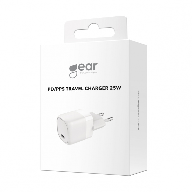 Charger 220V 1xUSB-C PD/PPS 25W White