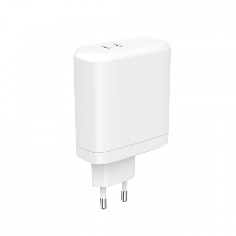 Charger 220V 2xUSB-C PD 60W White