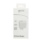 Charger 220V 2xUSB-C PD 60W White