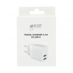 Charger 220V 2xUSB-A 3,4A White