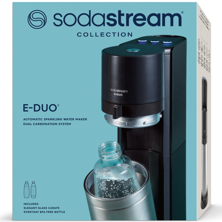 SodaStream Kolsyremaskin E-DUO Metallic Black