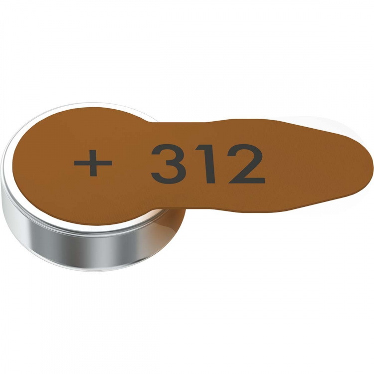 Varta Zinc-Air Batterij PR41 Type 312 | 1.45 V DC | 6-Blister | Gehoorapparaat | Bruin Varta Zinc-Air Batterij PR41 Type 312 | 1.45 V DC | 6-Blister | Gehoorapparaat | Bruin