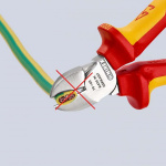 KNIPEX Zijkniptang VDE 160 mm