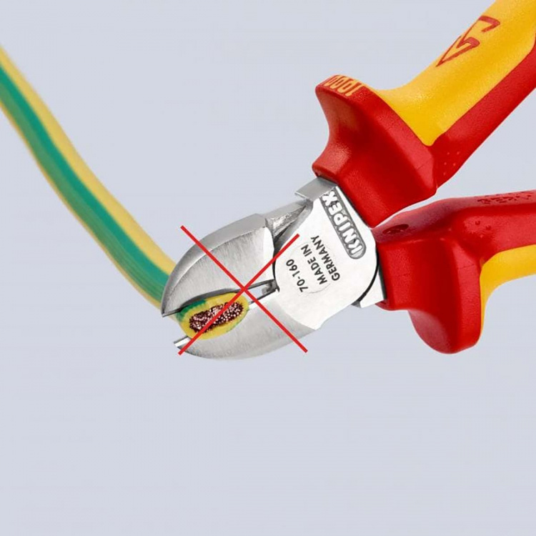 KNIPEX Zijkniptang VDE 160 mm