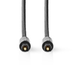 Nedis Optische Audiokabel | TosLink Male | TosLink Male | 5.00 m | Rond | Gevlochten | Gun Metal Grijs | Cover Window Box Nedis Optische Audiokabel | TosLink Male | TosLink Male | 5.00 m | Rond | Gevlochten | Gun Metal Grijs | Cover Window Box