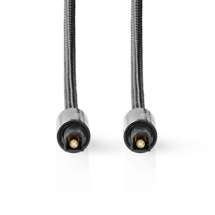 Nedis Optische Audiokabel | TosLink Male | TosLink Male | 5.00 m | Rond | Gevlochten | Gun Metal Grijs | Cover Window Box Nedis Optische Audiokabel | TosLink Male | TosLink Male | 5.00 m | Rond | Gevlochten | Gun Metal Grijs | Cover Window Box