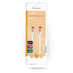 Nedis CAT6a netwerkkabel | S/FTP | RJ45 Male | RJ45 Male | 1.50 m | Snagless | Rond | LSZH | Wit | Doos