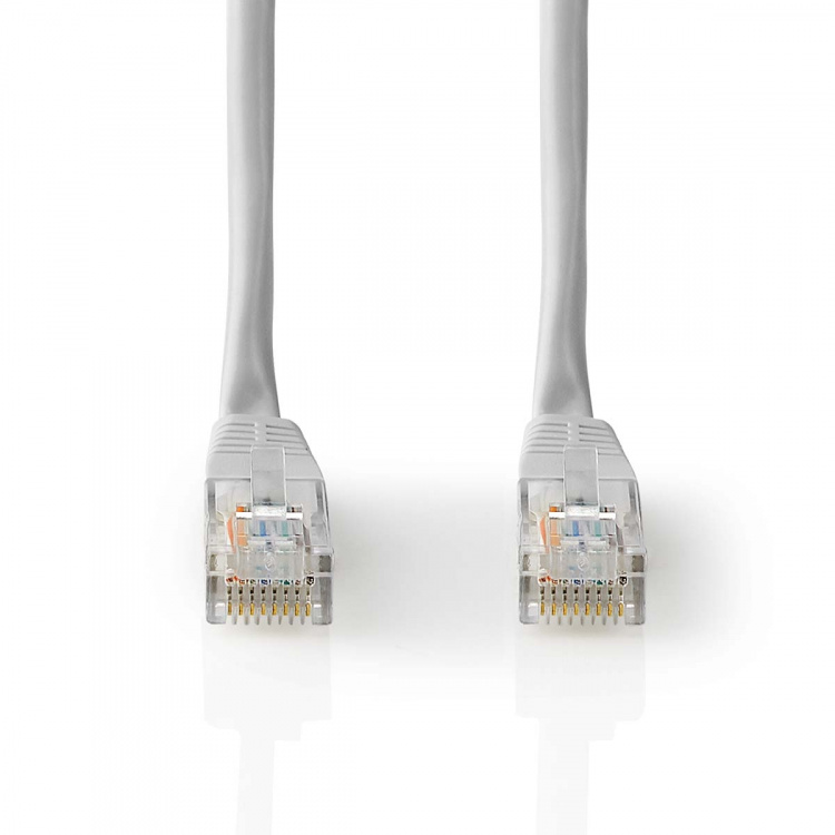 Nedis CAT5e Netwerkkabel | U/UTP | RJ45 Male | RJ45 Male | 5.00 m | Rond | PVC | Grijs | Label