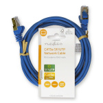 Nedis CAT5e Netwerkkabel | SF/UTP | RJ45 Male | RJ45 Male | 2.00 m | Rond | PVC | Blauw | Label Nedis CAT5e Netwerkkabel | SF/UTP | RJ45 Male | RJ45 Male | 2.00 m | Rond | PVC | Blauw | Label