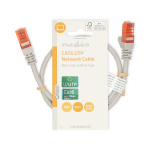 Nedis CAT6 Netwerkkabel | RJ45 Male | RJ45 Male | U/UTP | 0.50 m | Rond | PVC | Grijs | Label