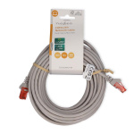 Nedis CAT6 Netwerkkabel | RJ45 Male | RJ45 Male | U/UTP | 10.0 m | Rond | PVC | Grijs | Label Nedis CAT6 Netwerkkabel | RJ45 Male | RJ45 Male | U/UTP | 10.0 m | Rond | PVC | Grijs | Label