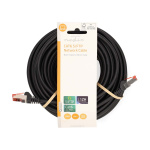 Nedis CAT6 Netwerkkabel | RJ45 Male | RJ45 Male | S/FTP | 15.0 m | Rond | LSZH | Zwart | Label