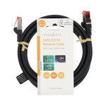 Nedis CAT6 Netwerkkabel | RJ45 Male | RJ45 Male | S/FTP | 2.00 m | Rond | LSZH | Zwart | Label