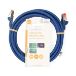 Nedis CAT6 Netwerkkabel | RJ45 Male | RJ45 Male | S/FTP | 3.00 m | Rond | LSZH | Blauw | Label
