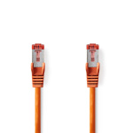 Nedis CAT6 Netwerkkabel | RJ45 Male | RJ45 Male | S/FTP | 0.50 m | Rond | LSZH | Oranje | Label Nedis CAT6 Netwerkkabel | RJ45 Male | RJ45 Male | S/FTP | 0.50 m | Rond | LSZH | Oranje | Label