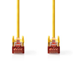 Nedis CAT6 Netwerkkabel | RJ45 Male | RJ45 Male | S/FTP | 1.00 m | Rond | LSZH | Geel | Label