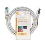 Nedis CAT6a netwerkkabel | S/FTP | RJ45 Male | RJ45 Male | 2.00 m | Snagless | Rond | LSZH | Wit | Label