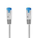 Nedis CAT6a netwerkkabel | S/FTP | RJ45 Male | RJ45 Male | 5.00 m | Snagless | Rond | LSZH | Wit | Label