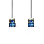 Nedis CAT6a netwerkkabel | S/FTP | RJ45 Male | RJ45 Male | 5.00 m | Snagless | Rond | LSZH | Wit | Label