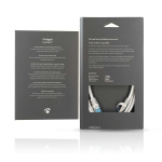 Nedis CAT6a netwerkkabel | S/FTP | RJ45 Male | RJ45 Male | 2.00 m | Snagless | Rond | Gevlochten / PVC | Zilver | Cover Window Box Nedis CAT6a netwerkkabel | S/FTP | RJ45 Male | RJ45 Male | 2.00 m | Snagless | Rond | Gevlochten / PVC | Zilver | Cover Window Box