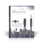 Nedis Ongebalanceerde Audiokabel | XLR 3-Pins Female | 6,35 mm Male | Vernikkeld | 10.0 m | Rond | PVC | Donkergrijs | Gift Box