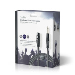 Nedis Ongebalanceerde Audiokabel | XLR 3-Pins Female | 6,35 mm Male | Vernikkeld | 10.0 m | Rond | PVC | Donkergrijs | Gift Box