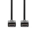 Nedis High Speed HDMI™-Kabel met Ethernet | HDMI™ Connector | HDMI™ Connector | 4K@30Hz | ARC | 10.2 Gbps | 25.0 m | Rond | PVC | Zwart | Label Nedis High Speed HDMI™-Kabel met Ethernet | HDMI™ Connector | HDMI™ Connector | 4K@30Hz | ARC | 10.2 Gbps | 25.0 m | Rond | PVC | Zwart | Label