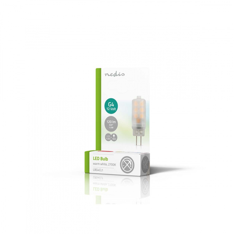 Nedis LED Lamp G4 | 1.5 W | 120 lm | 2700 K | Warm Wit | Aantal lampen in verpakking: 1 Stuks