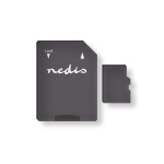 Nedis microSD-geheugenkaart | microSDXC | 128 GB | Schrijfsnelheid: 50 MB/s | Leessnelheid: 100 MB/s | UHS-I | SD-adapter inbegrepen