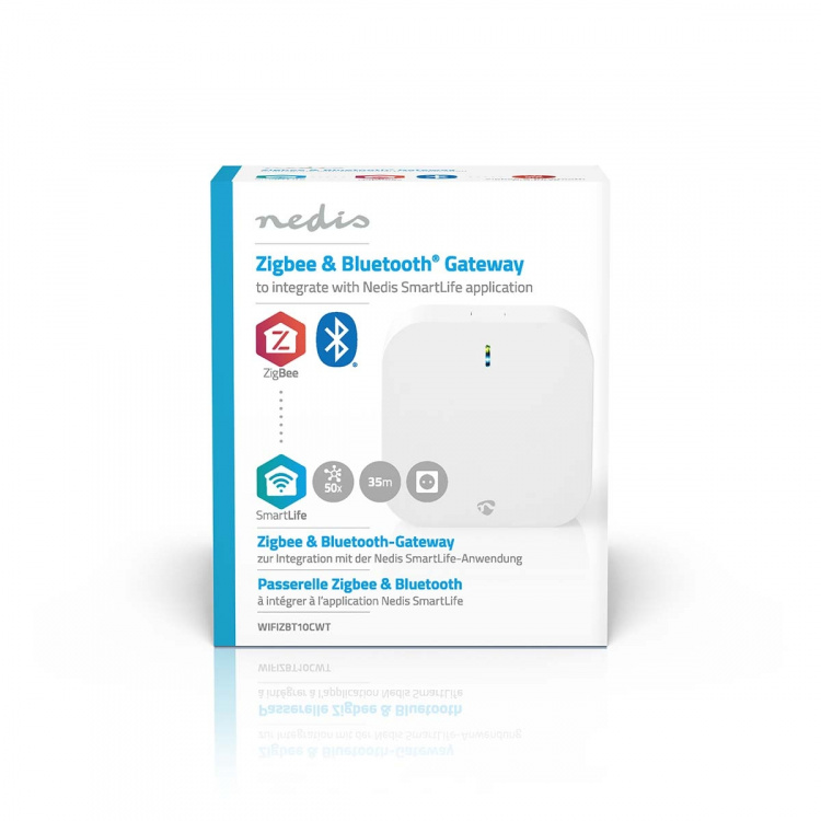 Nedis SmartLife Gateway | Bluetooth® / Zigbee 3.0 | 50 Apparaten | Netvoeding | Android™ / IOS | Wit