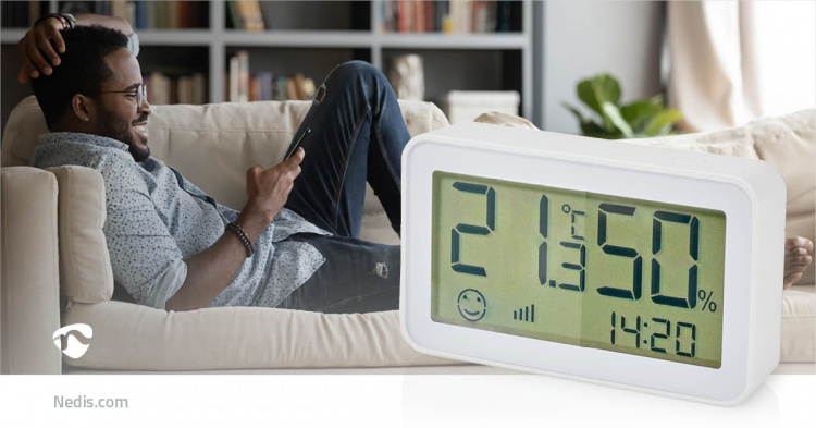 Nedis SmartLife Klimaatsensor | Zigbee 3.0 | Batterij Gevoed | Android™ / IOS | Wit Nedis SmartLife Klimaatsensor | Zigbee 3.0 | Batterij Gevoed | Android™ / IOS | Wit