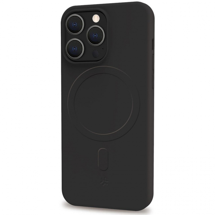 Celly Cromomag Magnetic Soft rubber case MagSafe iPhone 15 Pro Svart