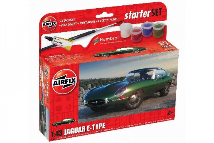 AIRFIX Small Starter Set 1:43 Jaguar E-Type