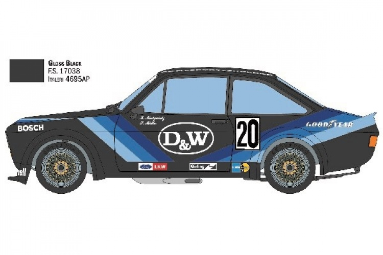 ITALERI 1:24 Ford Escort Zakspeed Gr. 2