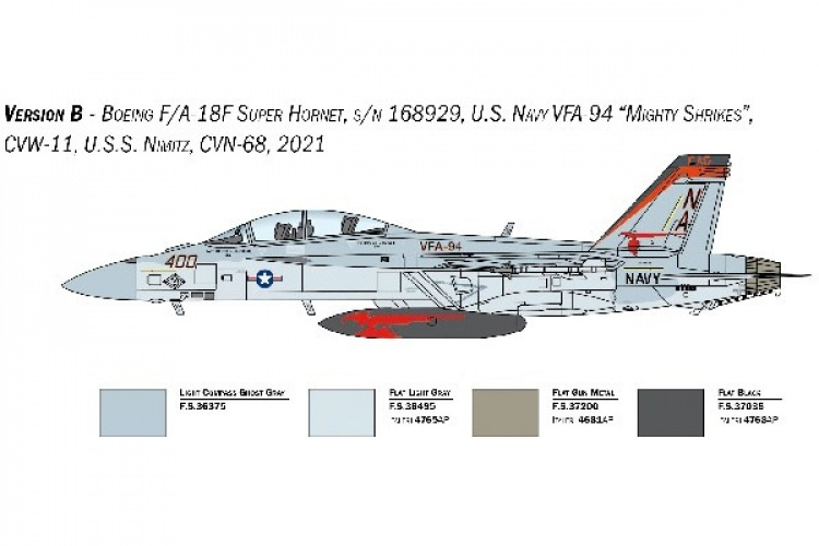 ITALERI 1:48 F/A-18F U.S. Navy Special Colors ITALERI 1:48 F/A-18F U.S. Navy Special Colors