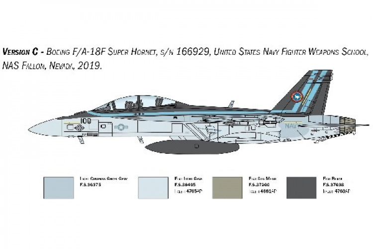 ITALERI 1:48 F/A-18F U.S. Navy Special Colors ITALERI 1:48 F/A-18F U.S. Navy Special Colors