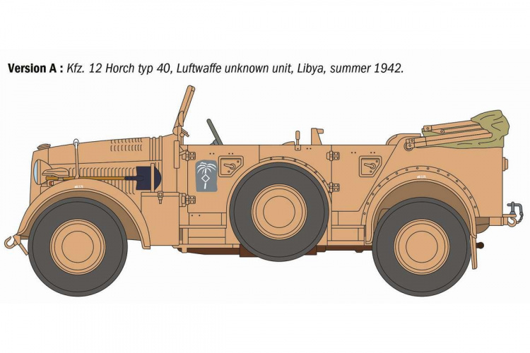 ITALERI 1:35 Kfz. Horch 901 typ 40 Frühe Ausf.