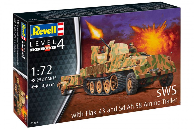 Revell sWs with 3.7cm Flak 43 & Ammunition Trailer Revell sWs with 3.7cm Flak 43 & Ammunition Trailer