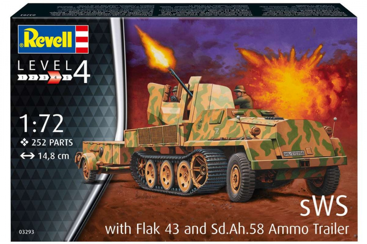 Revell sWs with 3.7cm Flak 43 & Ammunition Trailer Revell sWs with 3.7cm Flak 43 & Ammunition Trailer