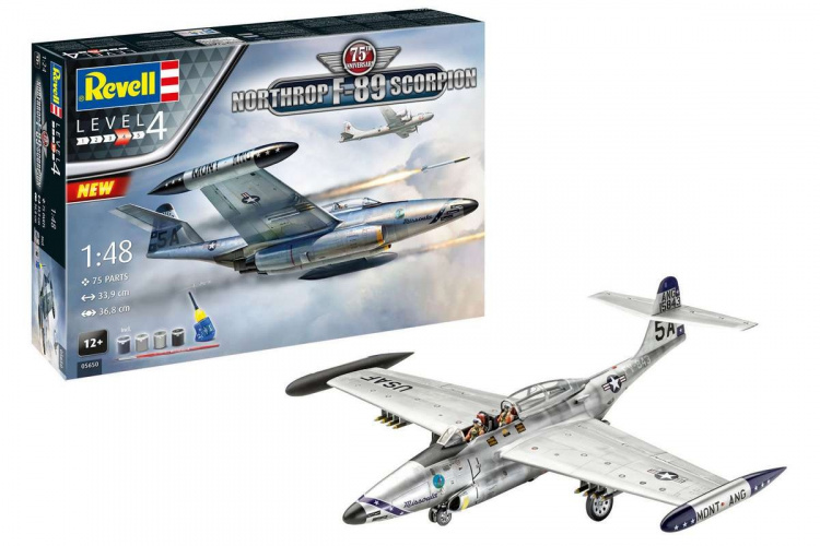 Revell Northrop F-89 Scorpion, 75th anniv. 1:48 gift set Revell Northrop F-89 Scorpion, 75th anniv. 1:48 gift set